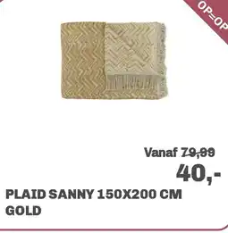 Trendhopper Plaid sanny gold aanbieding