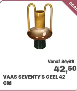 Trendhopper Vaas seventy's geel aanbieding