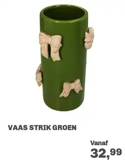 Trendhopper Vaas strik groen aanbieding