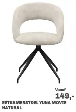 Trendhopper Eetkamerstoel yuna movie natural aanbieding