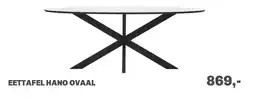 Trendhopper Eettafel hano ovaal aanbieding