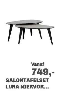 Trendhopper Salontafelset luna niervor... aanbieding