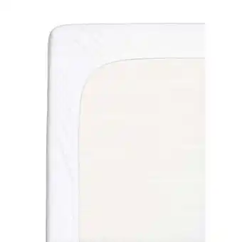 Leen Bakker Hoeslaken topdekmatras jersey - wit - 160x200 cm - Leen Bakker aanbieding