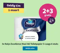 Plein.nl Nalys Excellence Maxi Vel Toiletpapier 5 Laags aanbieding