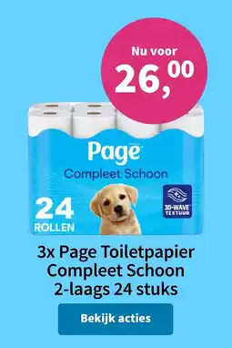 Plein.nl Page Toiletpapier Compleet Schoon 2 laags aanbieding
