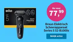 Plein.nl Braun Elektrisch Scheerapparaat Series 5 52-B1000s aanbieding