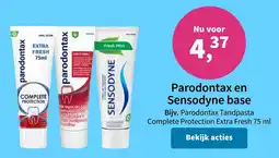Plein.nl Parodontax en Sensodyne base aanbieding