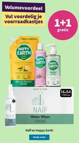 Plein.nl NaÏf en Happy Earth aanbieding