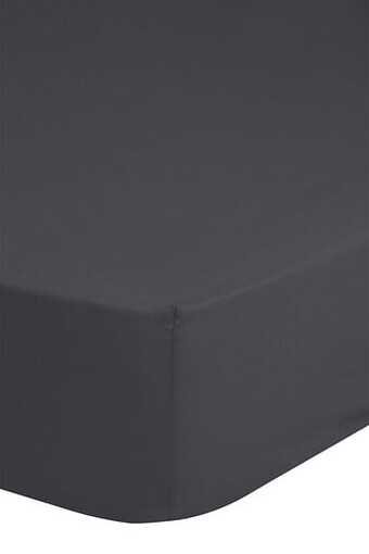De Matrassen Gigant Hoeslaken 180x220 HIP katoen-satijn antraciet aanbieding