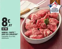 E.Leclerc Agneau: Saute Avec OS A Mijoter aanbieding
