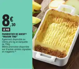 E.Leclerc Parmentier de Boeuf Maison Tino aanbieding