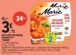 E.Leclerc Escalope Filet Milanaiset Spaghetti Marie aanbieding