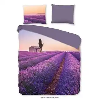 Pure dekbedovertrek Lavender - paars - 200x200/220 cm - Leen Bakker