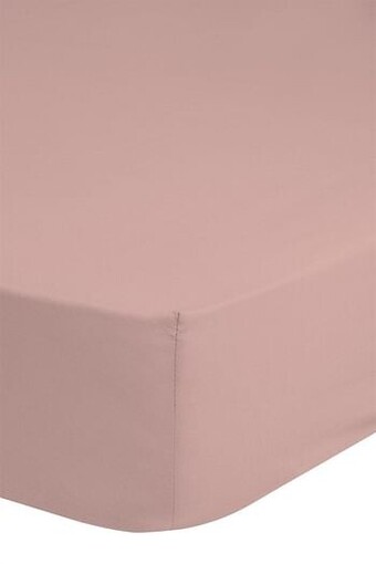 De Matrassen Gigant Hoeslaken 160x200 HIP katoen-satijn l.pink aanbieding