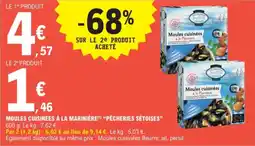E.Leclerc Moules cuisinées à la marinière pêcheries sétoises aanbieding