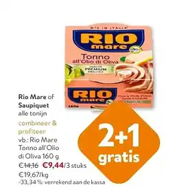 OKay Rio Mare of Saupiquet aanbieding