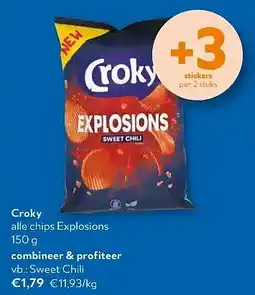 OKay Croky alle chips Explosions 150 g aanbieding