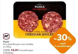 OKay Pujols Dry Aged Burgers met cheddar 2 x 110 g aanbieding