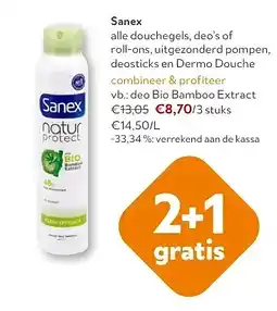 OKay Sanex deo Bio Bamboo Extract aanbieding