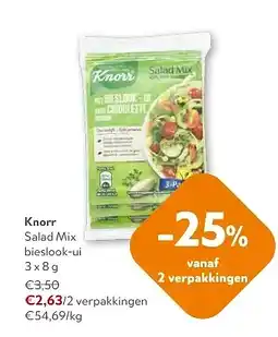 OKay Knorr Salad Mix bieslook-ui 3x8g aanbieding