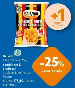OKay Belviva alle frieten 875 g aanbieding
