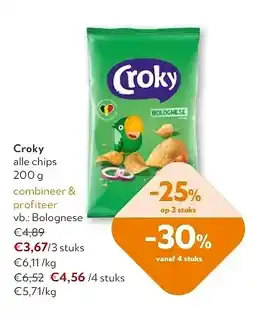 OKay Croky alle chips 200 g aanbieding