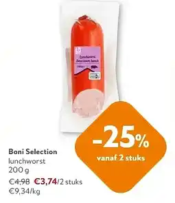 OKay Boni Selection lunchworst 200 g aanbieding