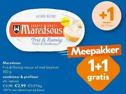 OKay Maredsous Fris & Romig natuur of met bieslook 150 g aanbieding