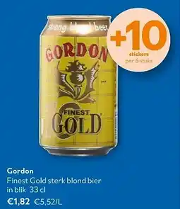 OKay Gordon Finest Gold sterk blond bier in blik 33 cl aanbieding