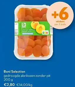 OKay Boni Selection gedroogde abrikozen zonder pit 200 g aanbieding