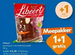 OKay Libeert paasfiguur van melkchocolade 50 g aanbieding