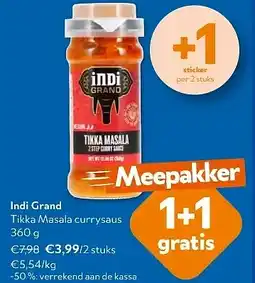 OKay Indi Grand Tikka Masala currysaus 360 g aanbieding