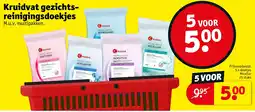 Kruidvat Kruidvat gezichtsreinigingsdoekjes aanbieding