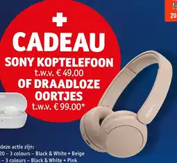 Kruidvat SONY KOPTELEFOON aanbieding