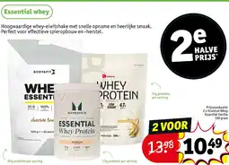 Kruidvat 2 x Kruidvat Whey Essential Vanilla 330 gram aanbieding