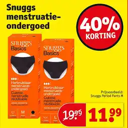 Kruidvat Snuggs menstruatieondergoed aanbieding