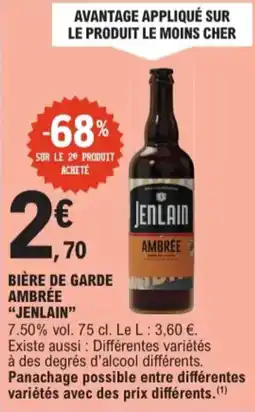 E.Leclerc Bière De Garde Ambrée Jenlain aanbieding
