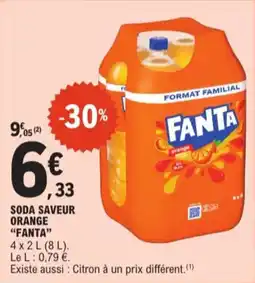 E.Leclerc Soda Saveur Orange Fanta aanbieding