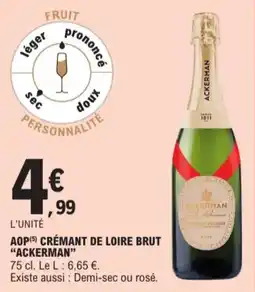 E.Leclerc AOP Crémant De Loire Brut Ackerman aanbieding