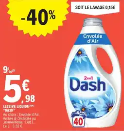 E.Leclerc Lessive Liquide Dash aanbieding