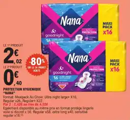 E.Leclerc Protection Hygienique Nana aanbieding