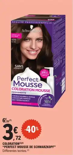 E.Leclerc Coloration Perfect Mousse de Schwarzkopf aanbieding