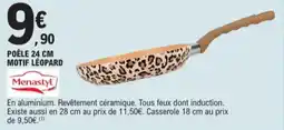 E.Leclerc Menastyl Poêle Motif Léopard aanbieding