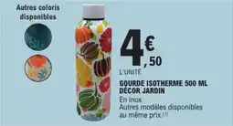E.Leclerc Gourde Isotherme Décor Jardin aanbieding