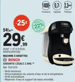 E.Leclerc Bosch Machine à Dosettes aanbieding
