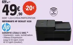 E.Leclerc Imprimante hp Deskjet 4330 aanbieding