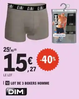 E.Leclerc DIM Lot de 3 boxers homme aanbieding