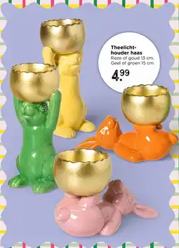 Xenos Theelicht houder haas aanbieding