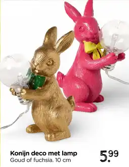 Xenos Konijn deco met Lamp aanbieding
