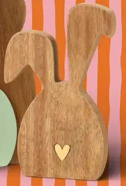 Xenos Houten haas met hartje aanbieding
